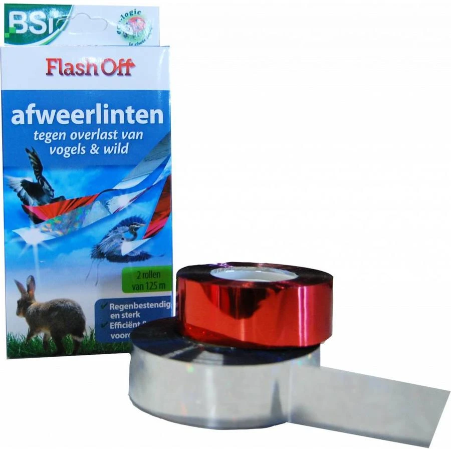 BSI Flash Off Afweerlinten Tegen Vogels 1 BSI Flash Off Afweerlinten Tegen Vogels