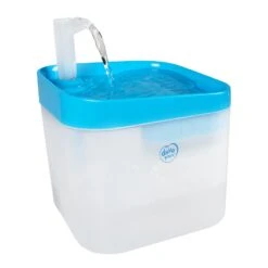 Duvo+ Transparante Waterfontein | 1,8 Liter Inhoud