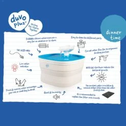 Duvo+ Vouwbare Waterfontein | 2 Liter Inhoud -Excellent || Trixie Winkel duvo vouwbare waterfontein 2 liter inhoud 5