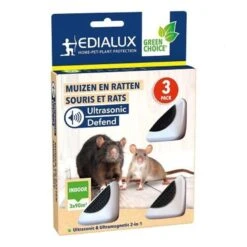 Edialux Muizen En Ratten Verjager 3 Pack | Voor 3 Ruimtes