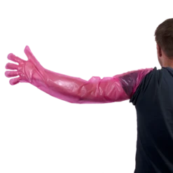 H.A.C. Wegwerp Handschoen Vet Roze 100 Stuks