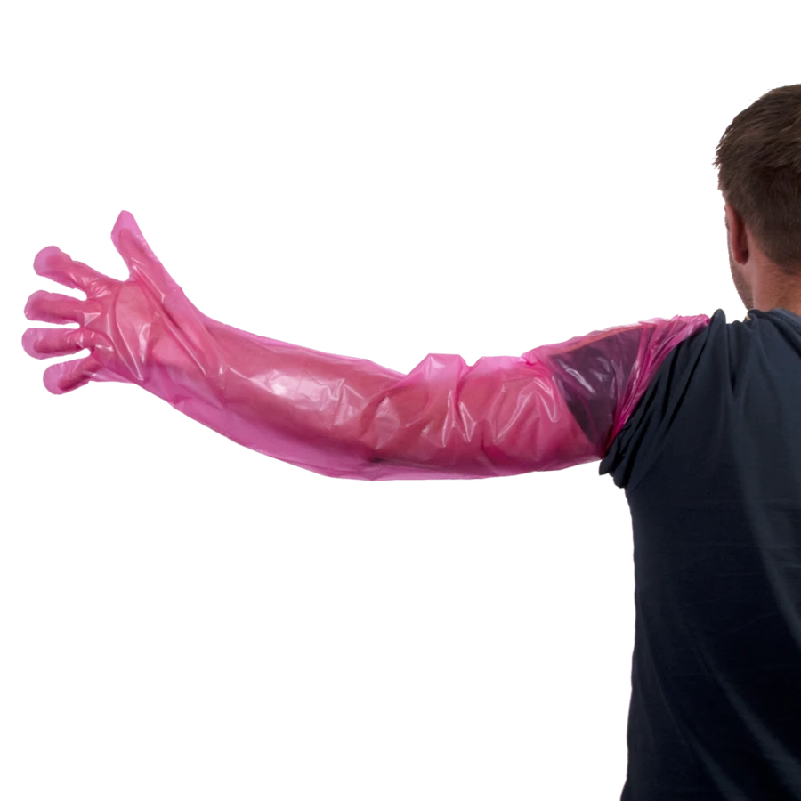 H.A.C. Wegwerp Handschoen Vet Roze 100 Stuks 1 H.A.C. Wegwerp Handschoen Vet Roze 100 Stuks