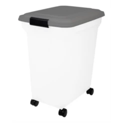 Junai.nl Bewaarcontainer Lichtdicht Transparant / Grijs 45 Liter