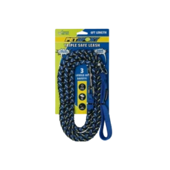 PetSport Triple Safe Leash Blauw -Excellent || Trixie Winkel petsport triple safe leash blauw 2