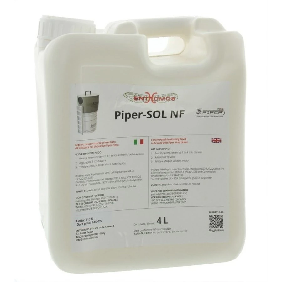 Piper Ecotrap Vloeistof 4L 1 Piper Ecotrap Vloeistof 4L